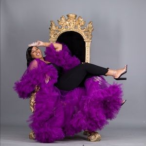 Purple Tulle Robe